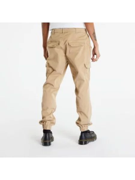 Cargo kalhoty Urban Classics s vysokým pasem hnědé