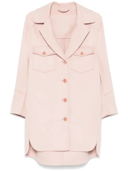 Palton Ermanno Scervino de lână roz