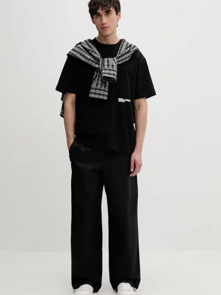 KARL LAGERFELD JEANS Hlače črna