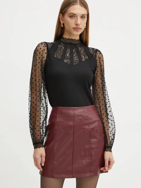 Morgan bluzka gładka czarny