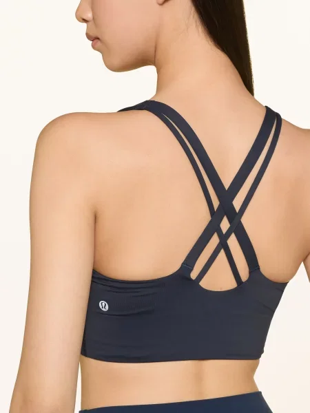 Lululemon Sportovní Podprsenka Energy™ Longline tmavě modrá