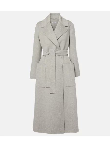 Palton 's Max Mara de lână argintiu