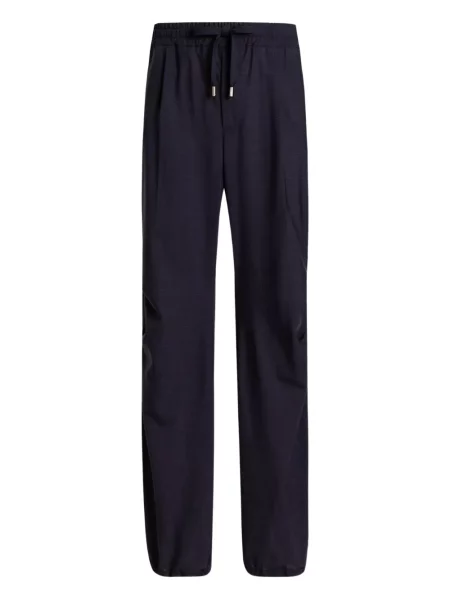 Pantaloni în carouri Dolce & Gabbana în carouri cu cordon albastru