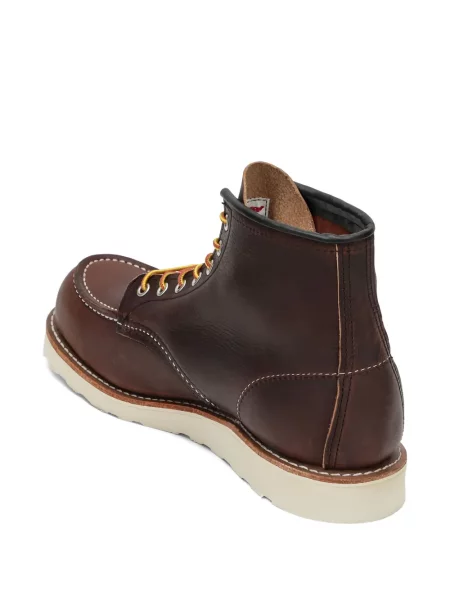 Боти Red Wing Shoes с връзки с дантела червено