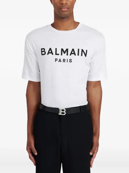 Curea Balmain din piele negru