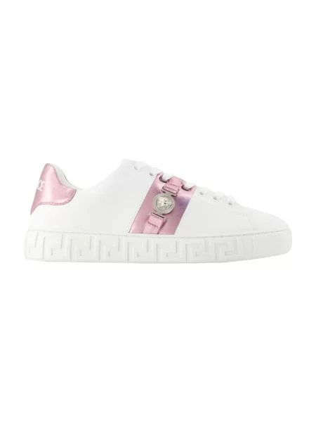 Sneakersy Versace skórzane różowe