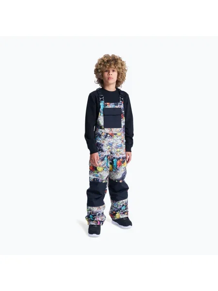 Pantaloni de snowboard pentru copii DC Roadblock Youth Bib outer world black negru
