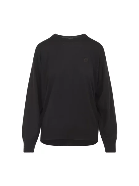 Sweter Loewe wełniany brązowy