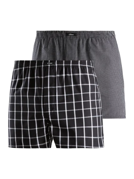 S.Oliver Boksarice siva / črna bela