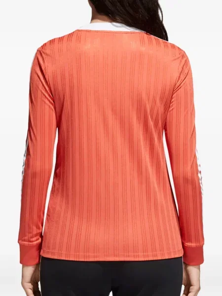 Cropp top Adidas cu dungi cu un umăr gol negru
