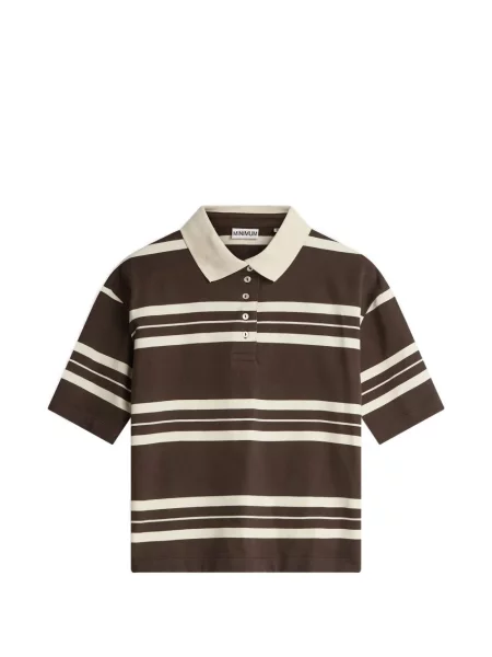 Scurt tricou polo Minimum maro
