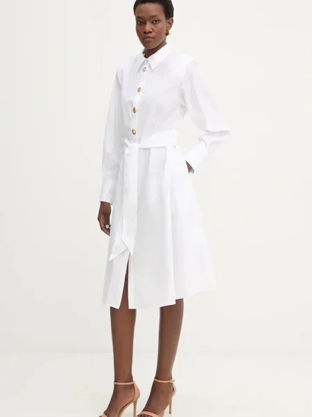 Karl Lagerfeld sukienka midi oversize biały