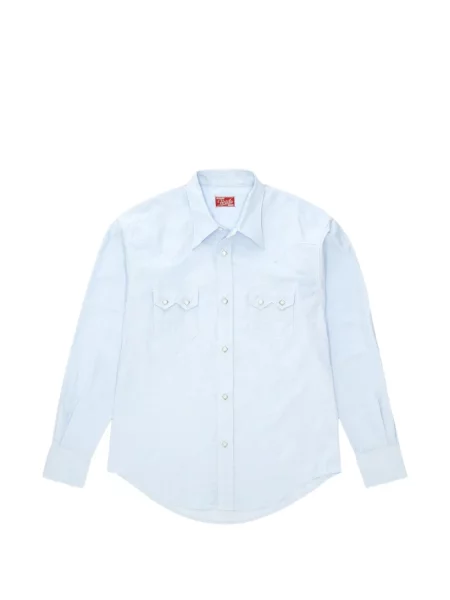 Cămașă Fortela din țesătură twill albastru