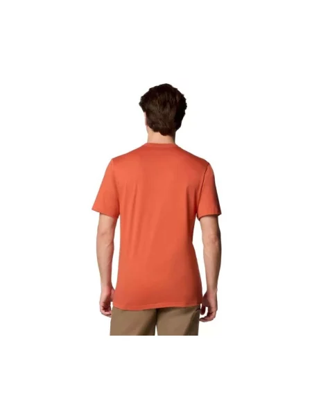 Tricou Columbia cu autograf portocaliu