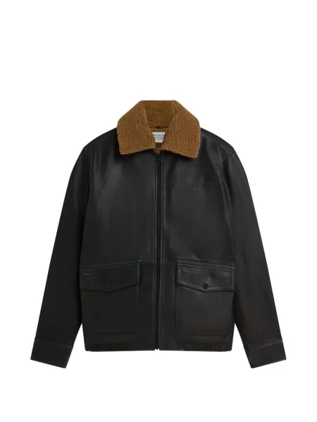 Gulerat geanta de piele Scotch & Soda negru