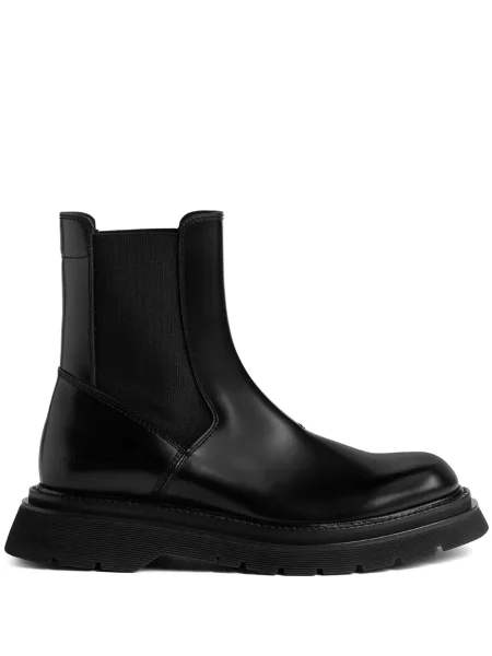 Botine chelsea Dsquared2 din piele de lac negru