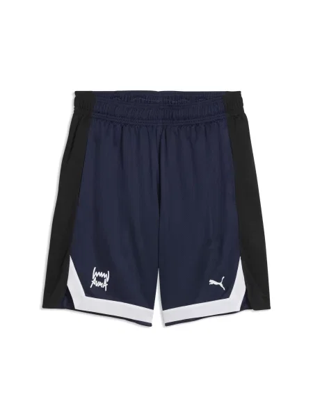 Szorty koszykarskie Fundamentals Mesh 8" PUMA niebieskie