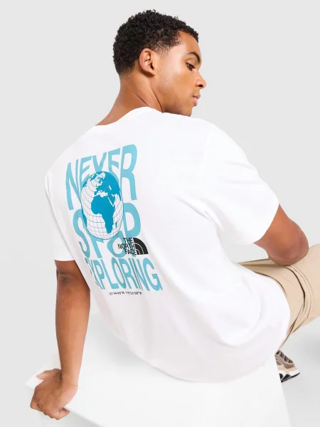 The North Face T-Shirt Relaxed Globe Font biała