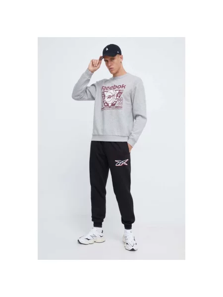 Reebok Classic bluza Basketball z nadrukiem szary