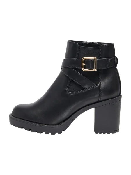 Botine Only cu cataramă negru
