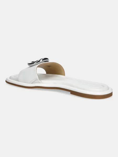 Papuci Michael Michael Kors din piele alb