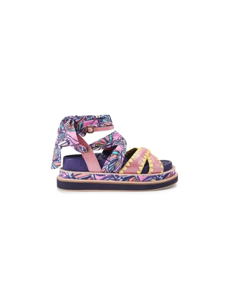 Szal Kurt Geiger London na platformie różowa