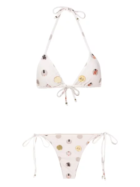 Bikini Amir Slama cu imagine cu gât halter