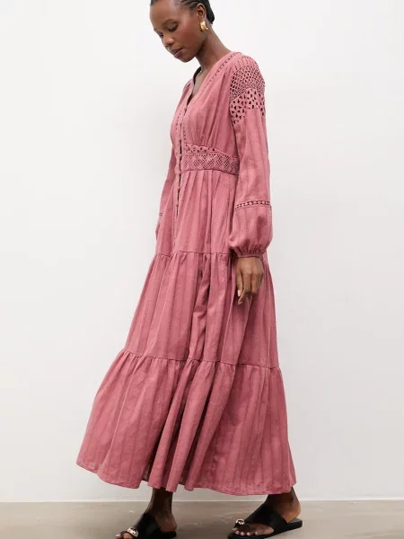 Obleka Answear.LAB roza