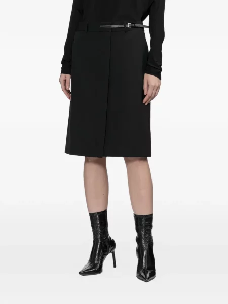 Cu centură fustă Helmut Lang plic negru