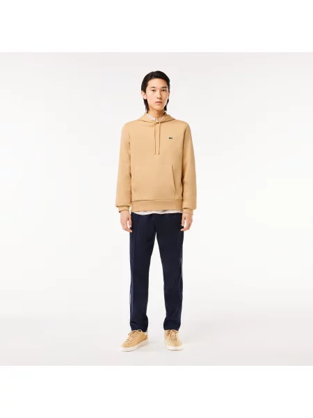 Lacoste Bluza Z Kapturem Z Bawełny Organicznej brązowa