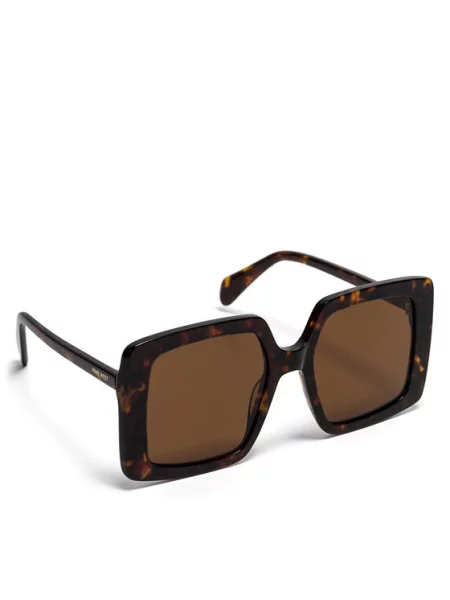 Okulary przeciwsłoneczne Nine West brązowe
