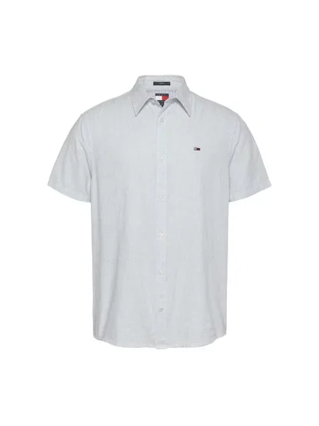 Koszula Tommy Jeans w paski niebieska