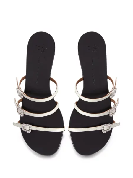 Sandale Giuseppe Zanotti fără toc alb