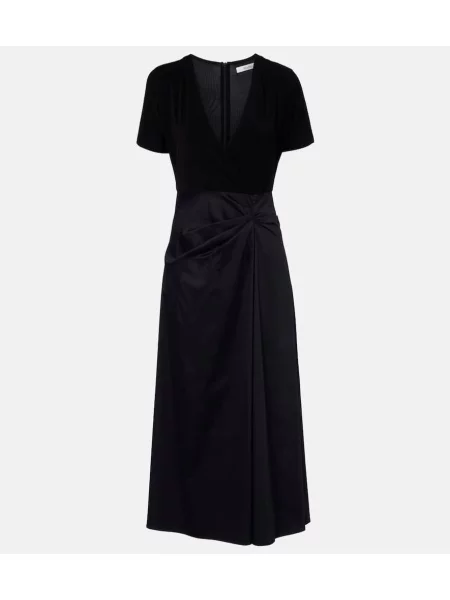 Rochie midi Max Mara tricotate până la genunchi de costum negru