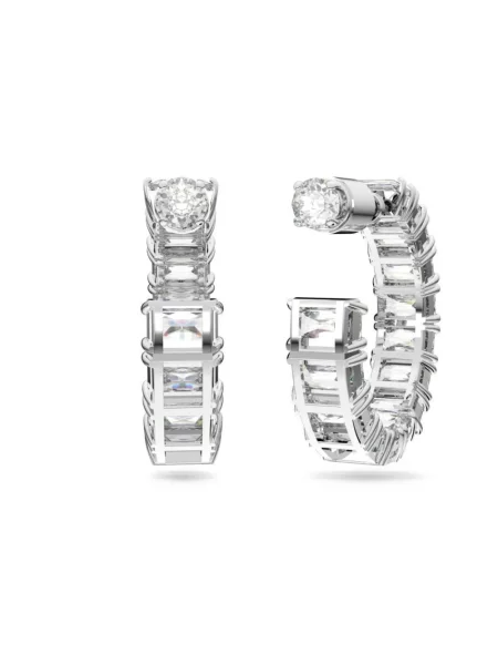 Swarovski kolczyki szare