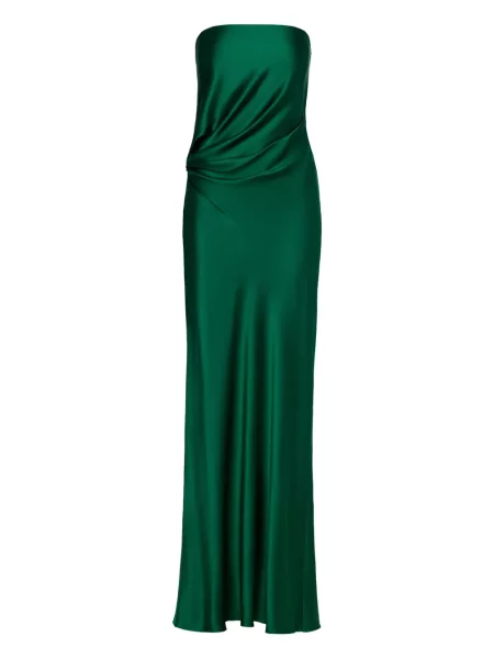 Rochie maxi The Sei de mătase de costum verde