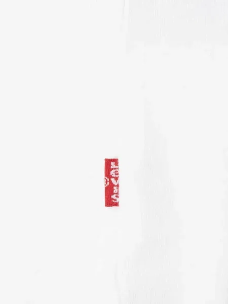 T-shirt z bawełny z nadrukiem z logo Levi's czarna