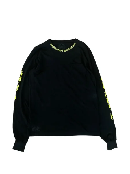 Hanorac Chrome Hearts cu motiv cu inimi negru