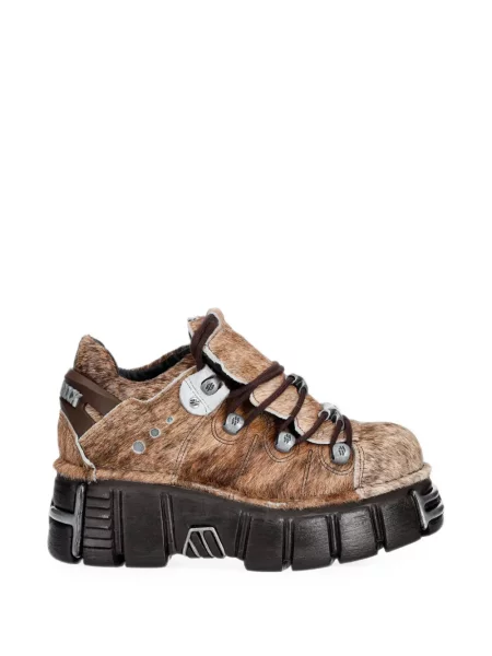 Botine New Rock chunky maro