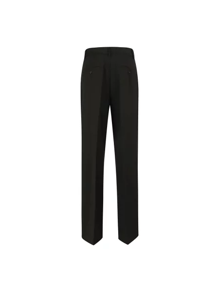 Weekend Max Mara Spodnie Kobieta Wełna Visivo Palazzo Trousers czarny