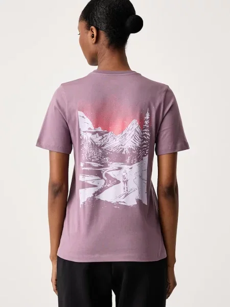 Dynafit tricou pentru femei din BACK GRAPHIC violet