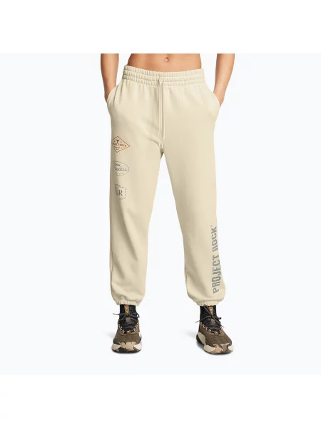 Tréninkové kalhoty Under Armour Project Rock HWT Pnt silt /clay green zelené