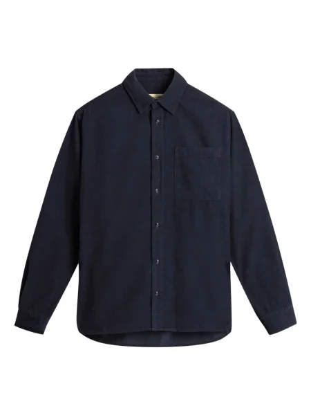 Manšestrová košile Woolrich modrá