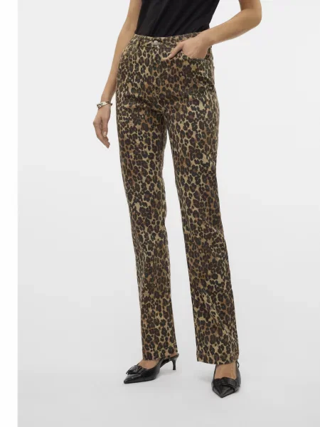 Прямі джинси Vero Moda коричневий