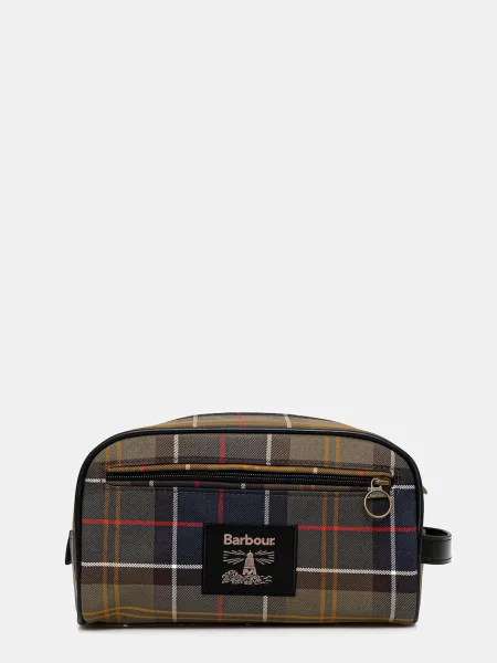 Pungă cosmetică Barbour verde