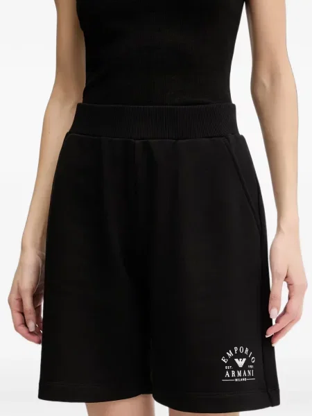 Шорти Emporio Armani с принт черно