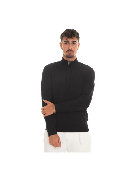 Sweter z golfem Boss czarny