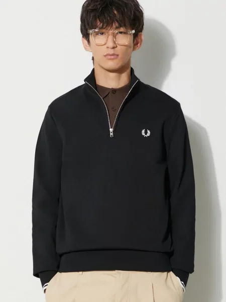 Fred Perry bluza gładka czarny
