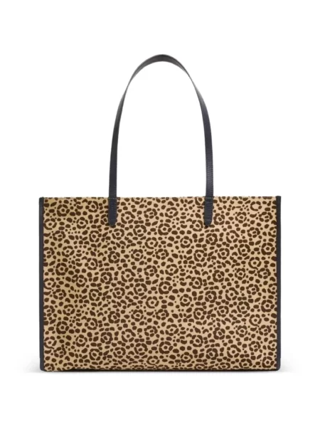 Geantă Inoui Editions cu imagine cu model leopard