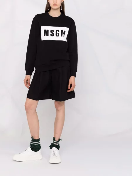 Svetr Msgm s potiskem černý